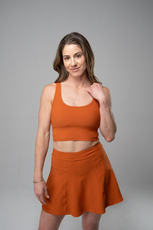 radiant ribbed built-in crop tank