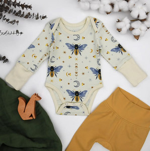 Organic Cotton Long Sleeve Baby Bodysuit