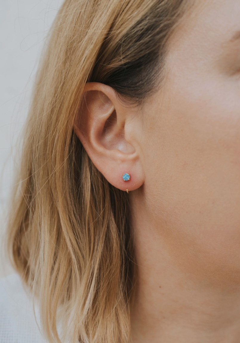 Open Mini Hoop Earring