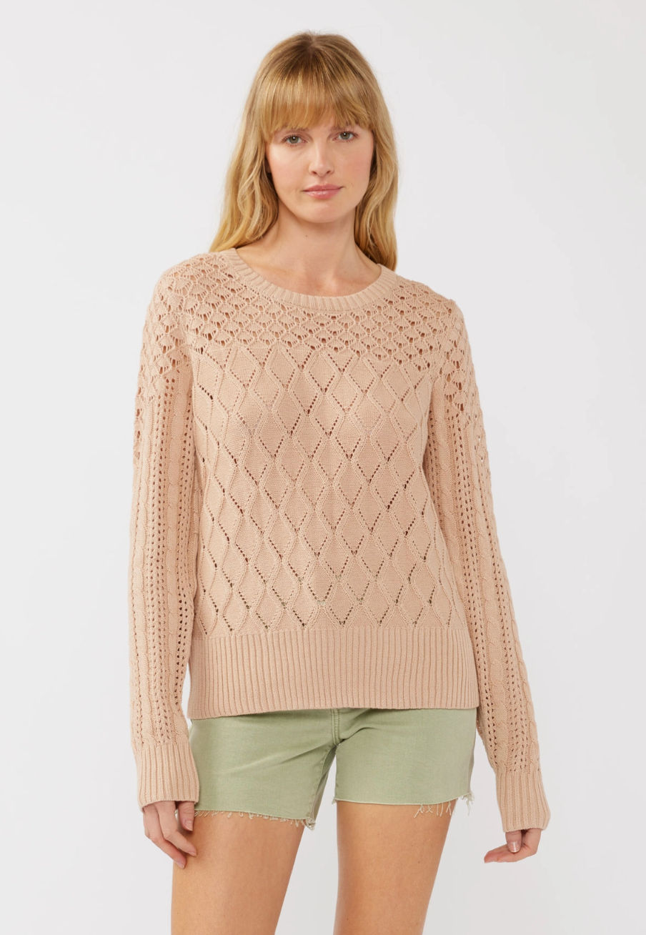 Pointelle Knit Sweater