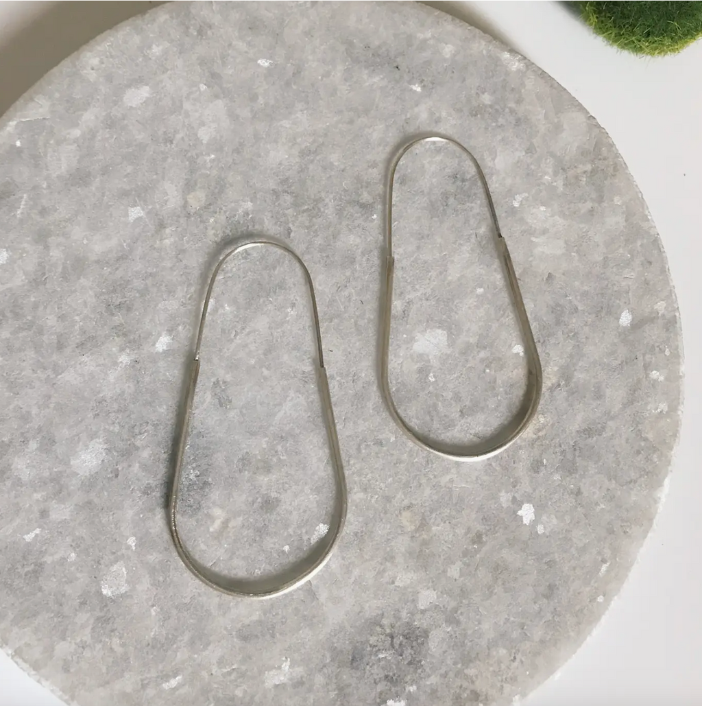 Big Silver Hoops