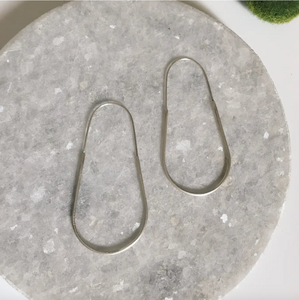 Big Silver Hoops