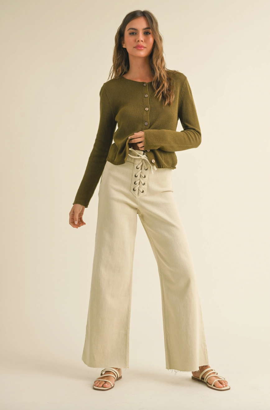 Light Weight Buttondown Cardigan