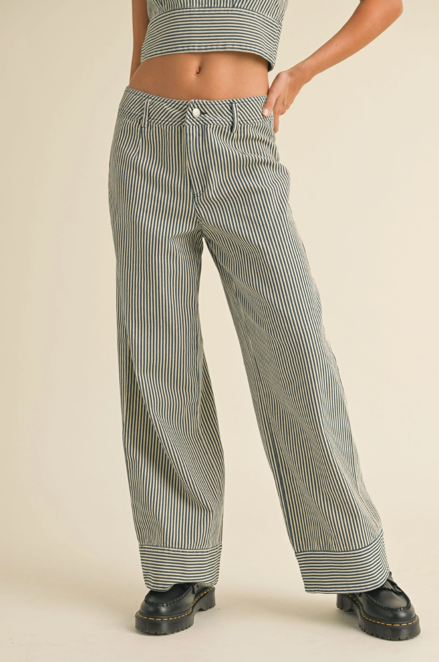Striped Pattern Pants