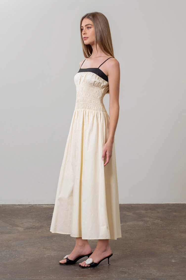 Smocked Midi Dress