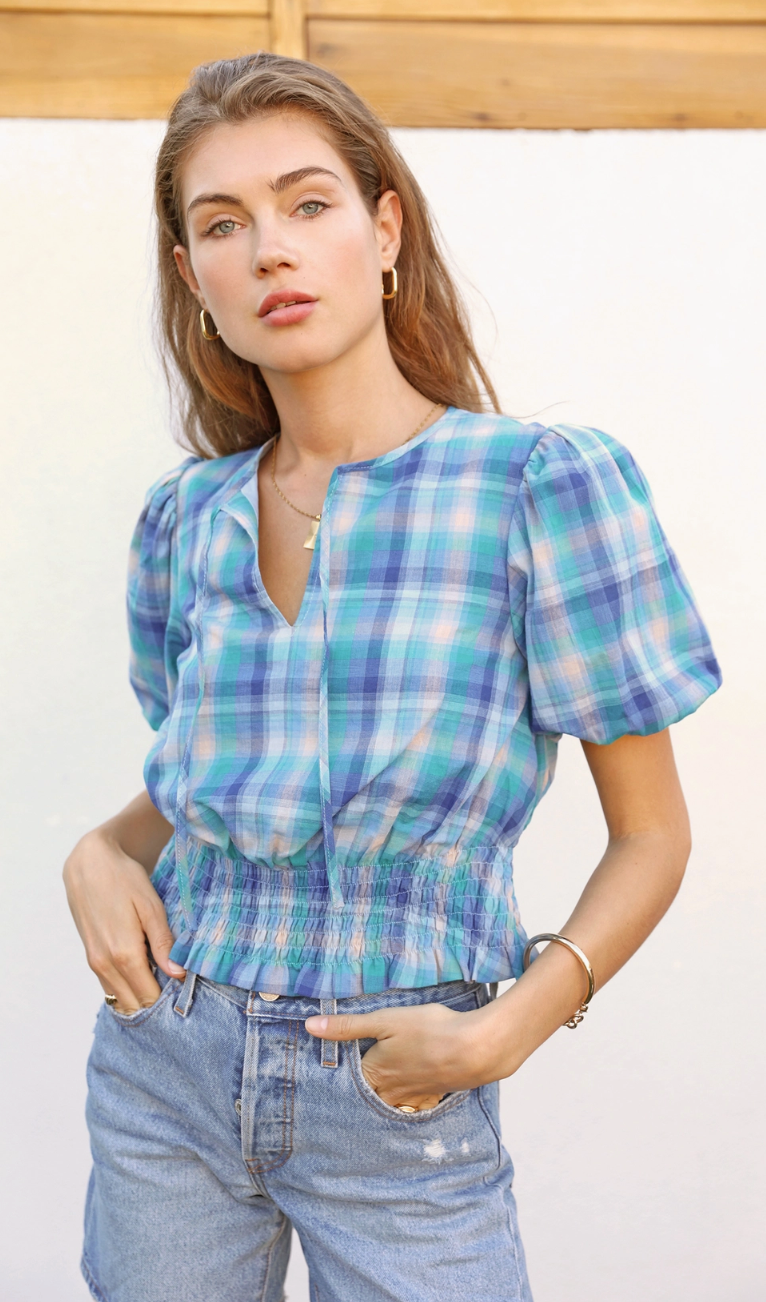 Gellany Puff Sleeve Top
