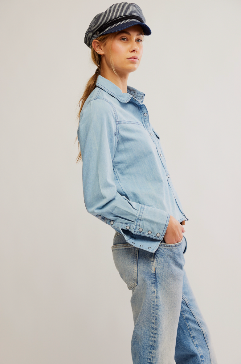 Shrunken Denim Shirt