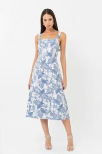 Roanne Jacquard Midi Dress