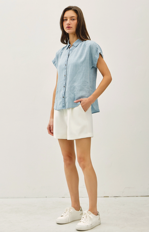 Rolled Sleeves Button Up