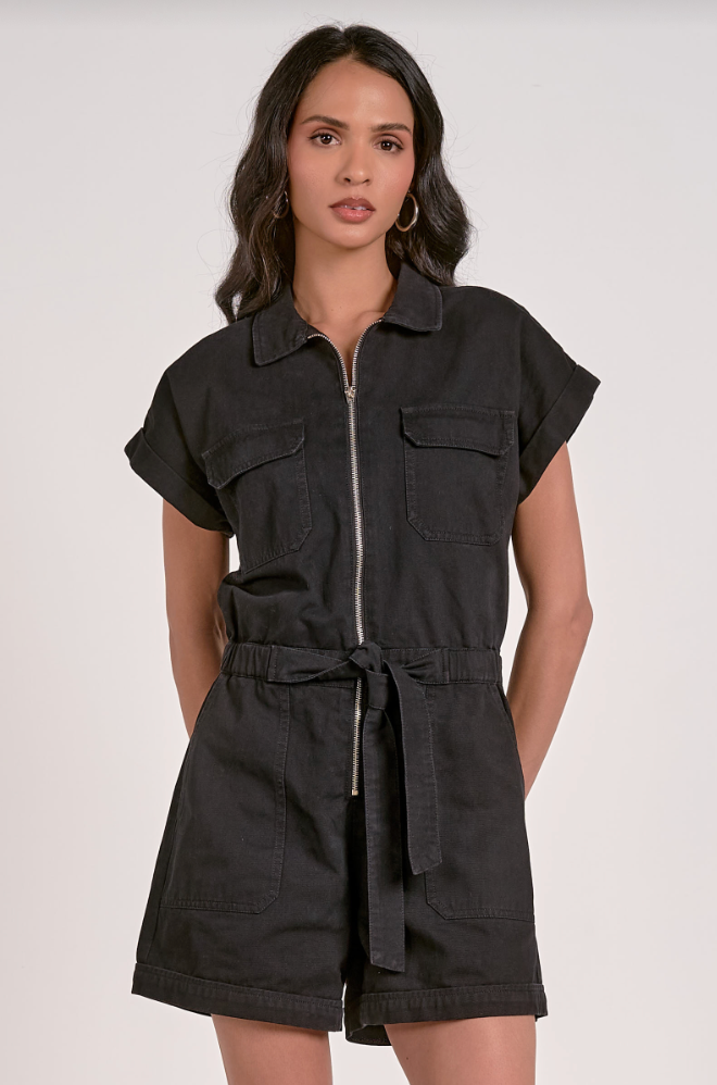 Belted Romper