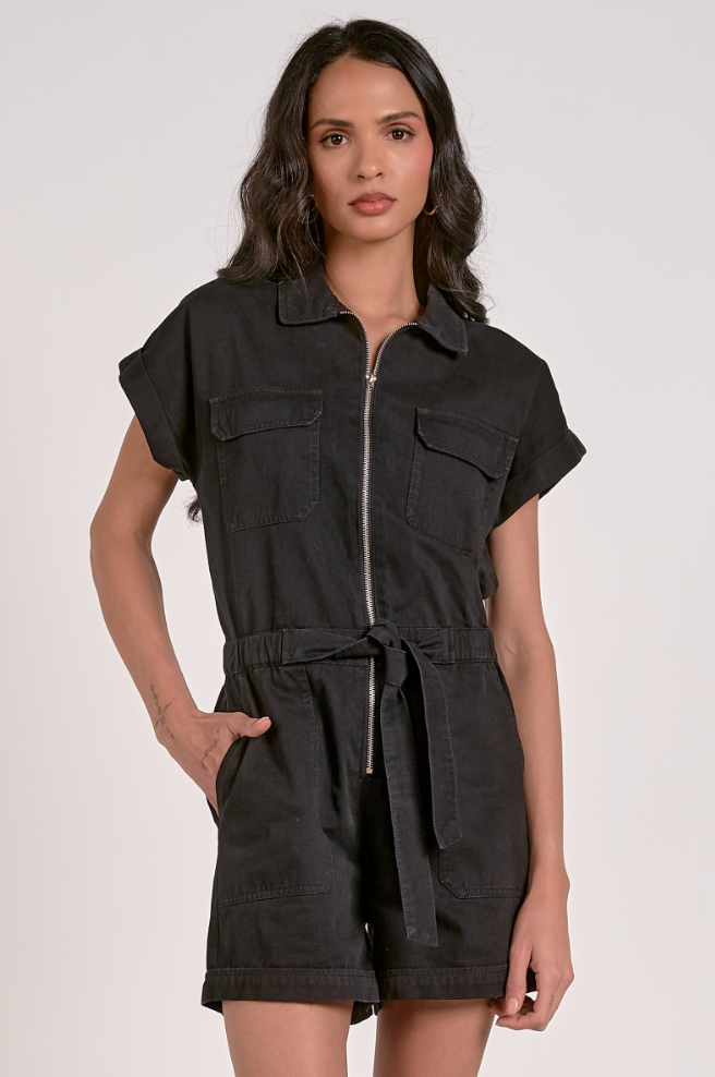 Belted Romper