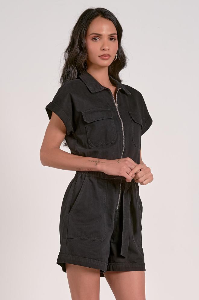 Belted Romper