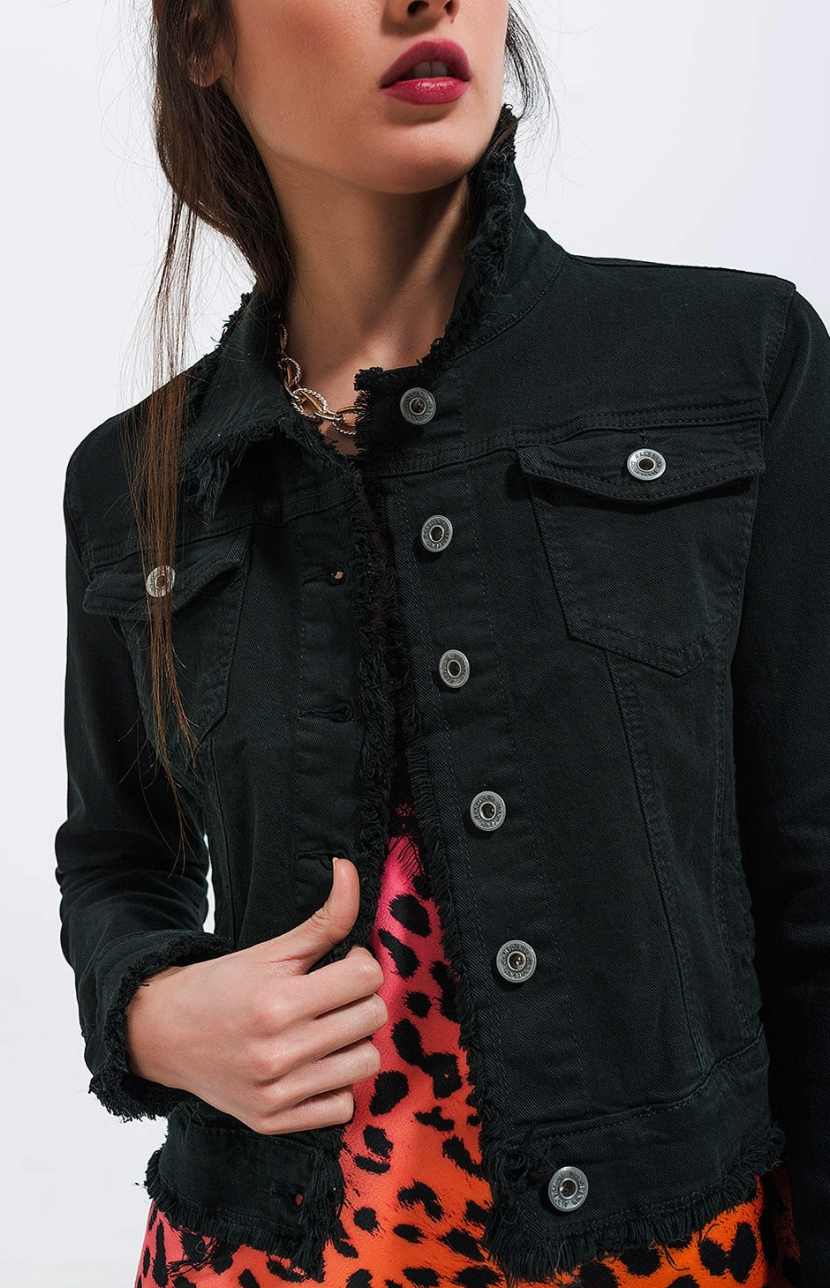 Raw Edge Denim Jacket