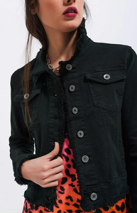 Raw Edge Denim Jacket