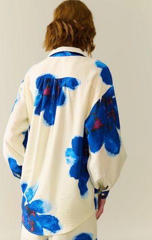 Tropical Print Relaxed Buttondown