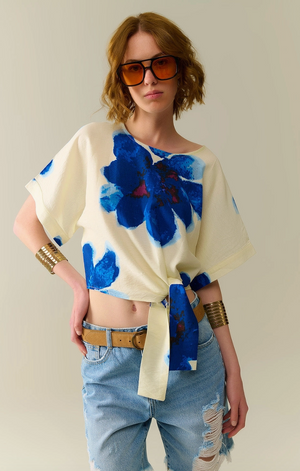 Tropical Print Blouse