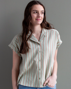 Allie Striped Button Down
