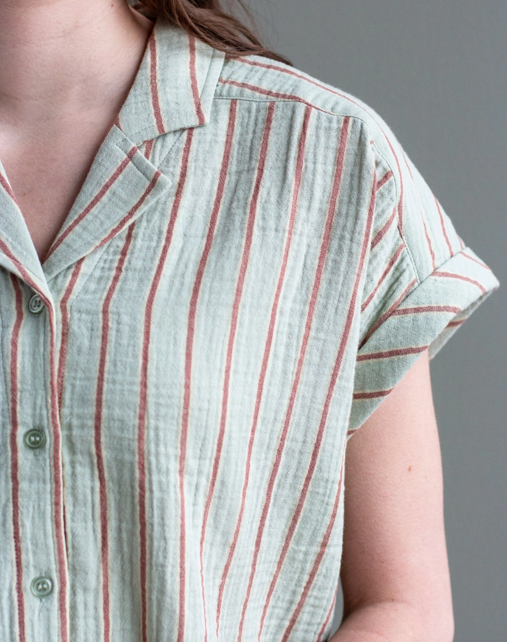 Allie Striped Button Down