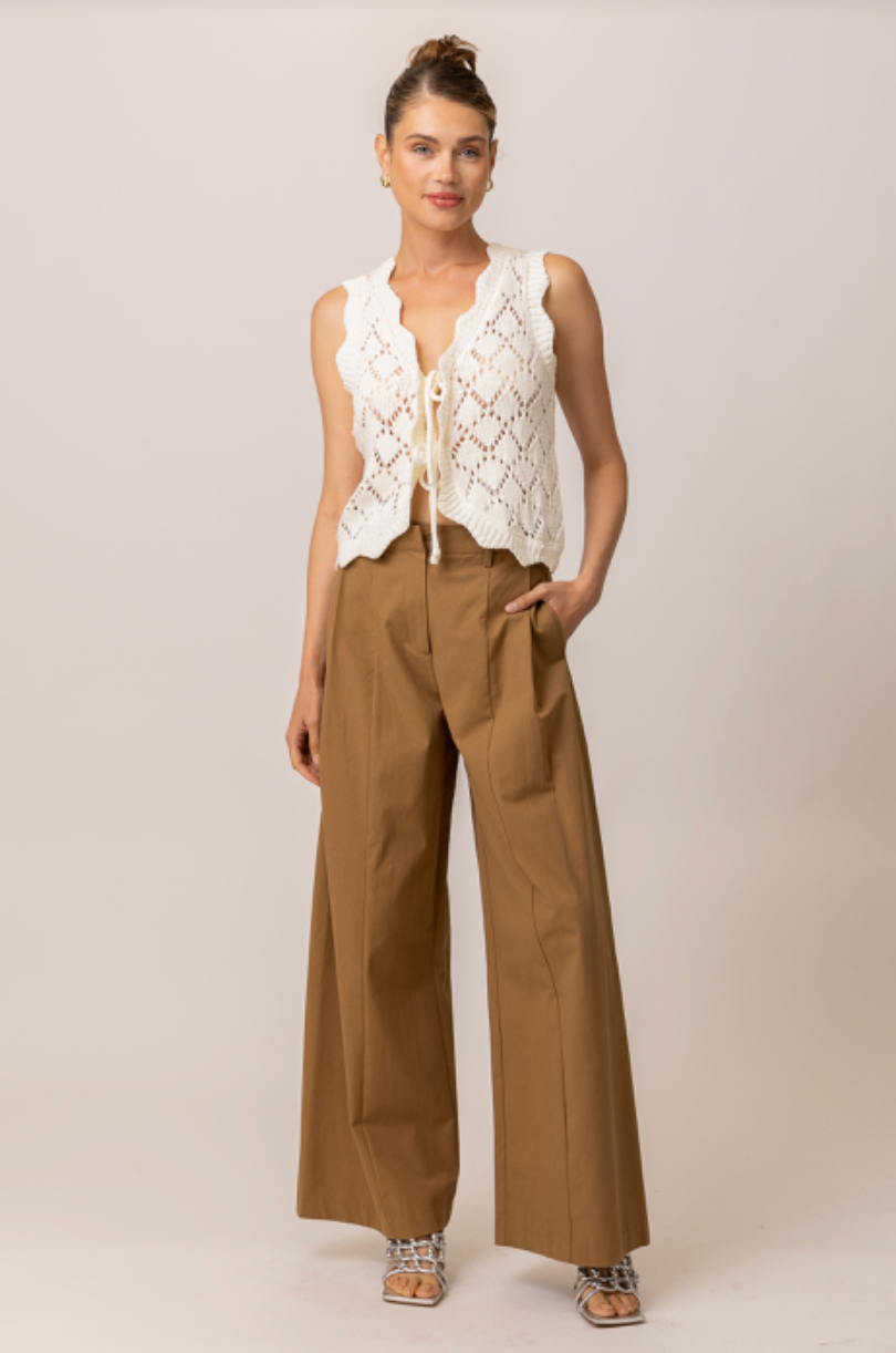 Aleza Tied Sweater Vest