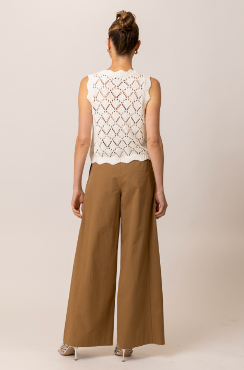 Aleza Tied Sweater Vest