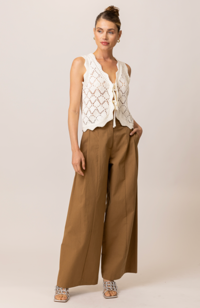Aleza Tied Sweater Vest