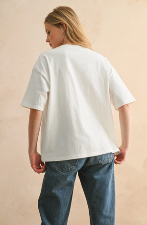 Here For It Embroidered Tee