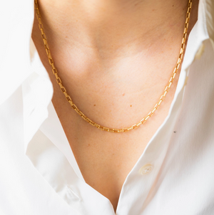 Matte Paperclip Chain Necklace