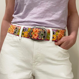 Embroidered Wool Belt