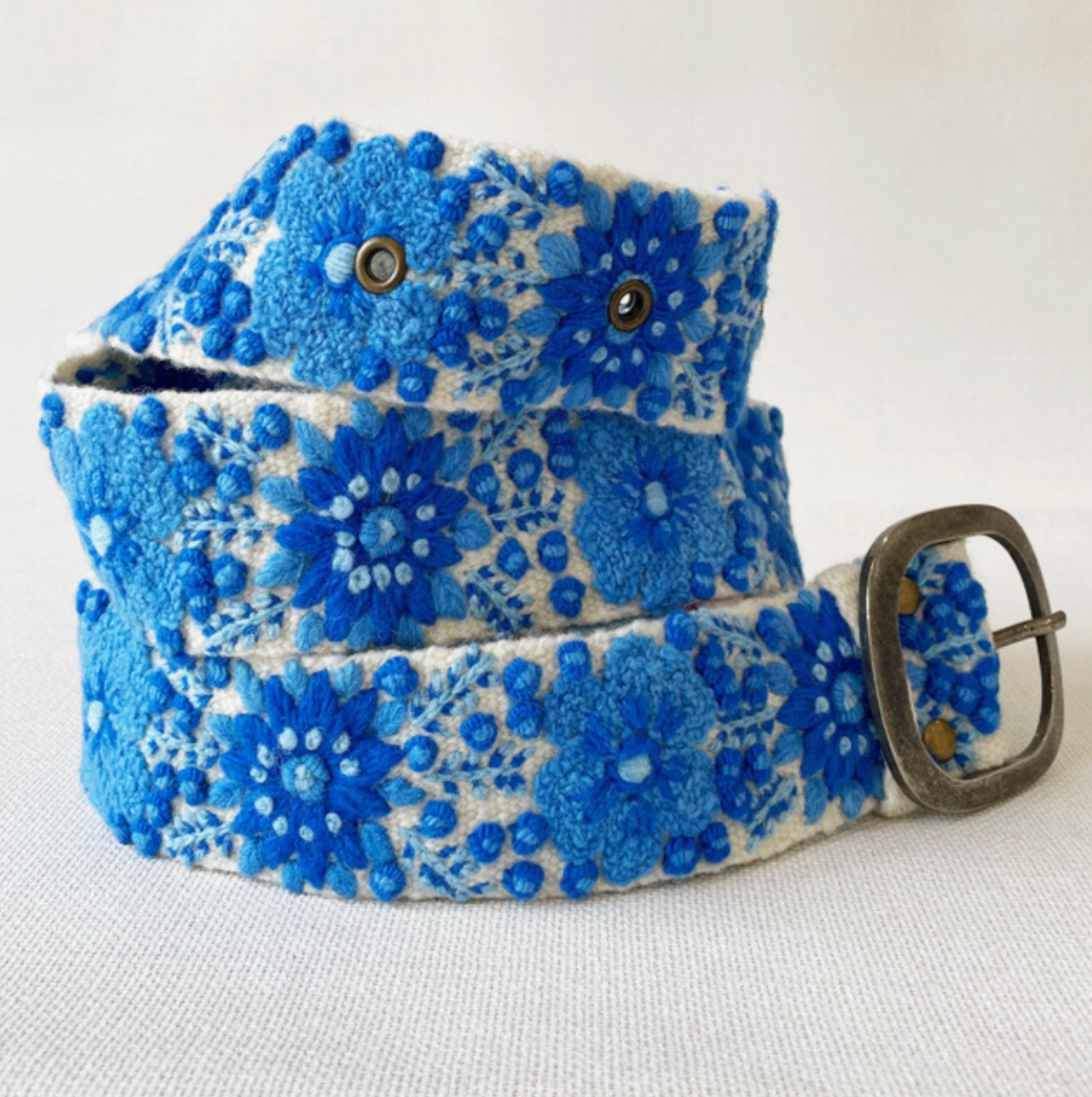 Embroidered Wool Belt