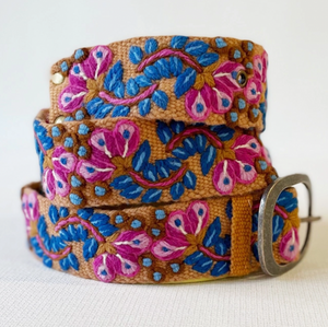Embroidered Wool Belt