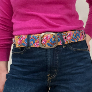 Embroidered Wool Belt