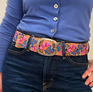 Embroidered Wool Belt