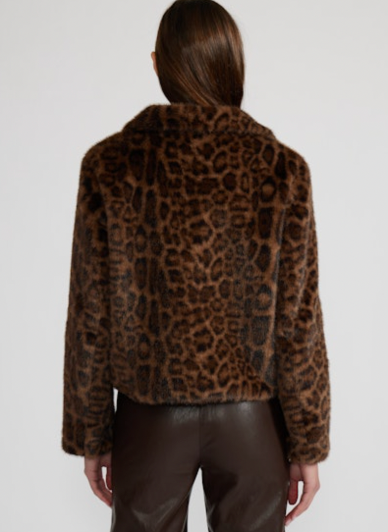 Leopard Faux Fur Jacket