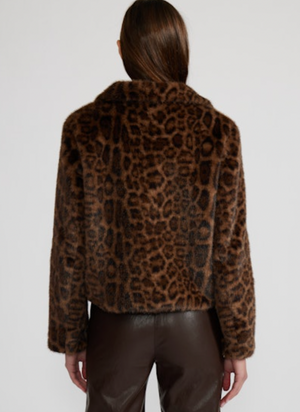 Leopard Faux Fur Jacket