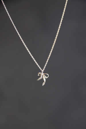 Cz Bow Necklace