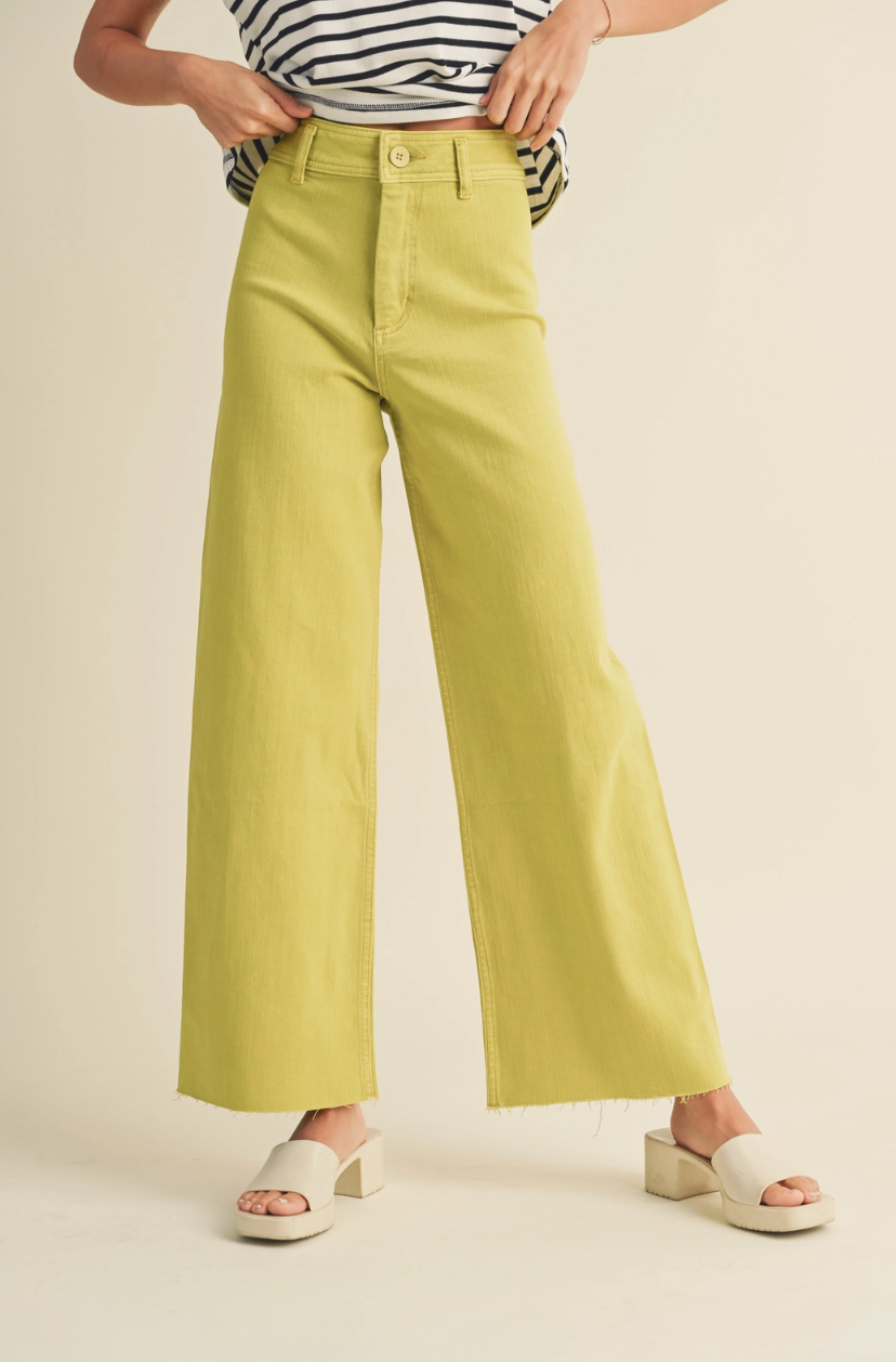 Wide Leg Denim Pants