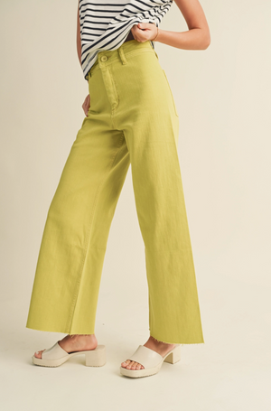 Wide Leg Denim Pants