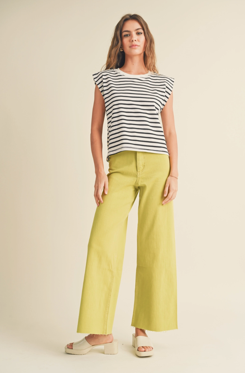 Wide Leg Denim Pants