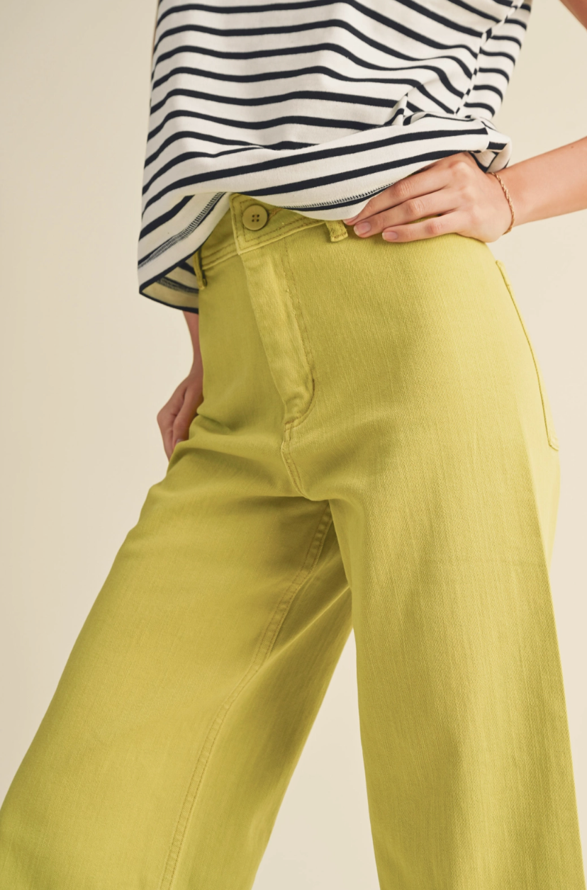 Wide Leg Denim Pants