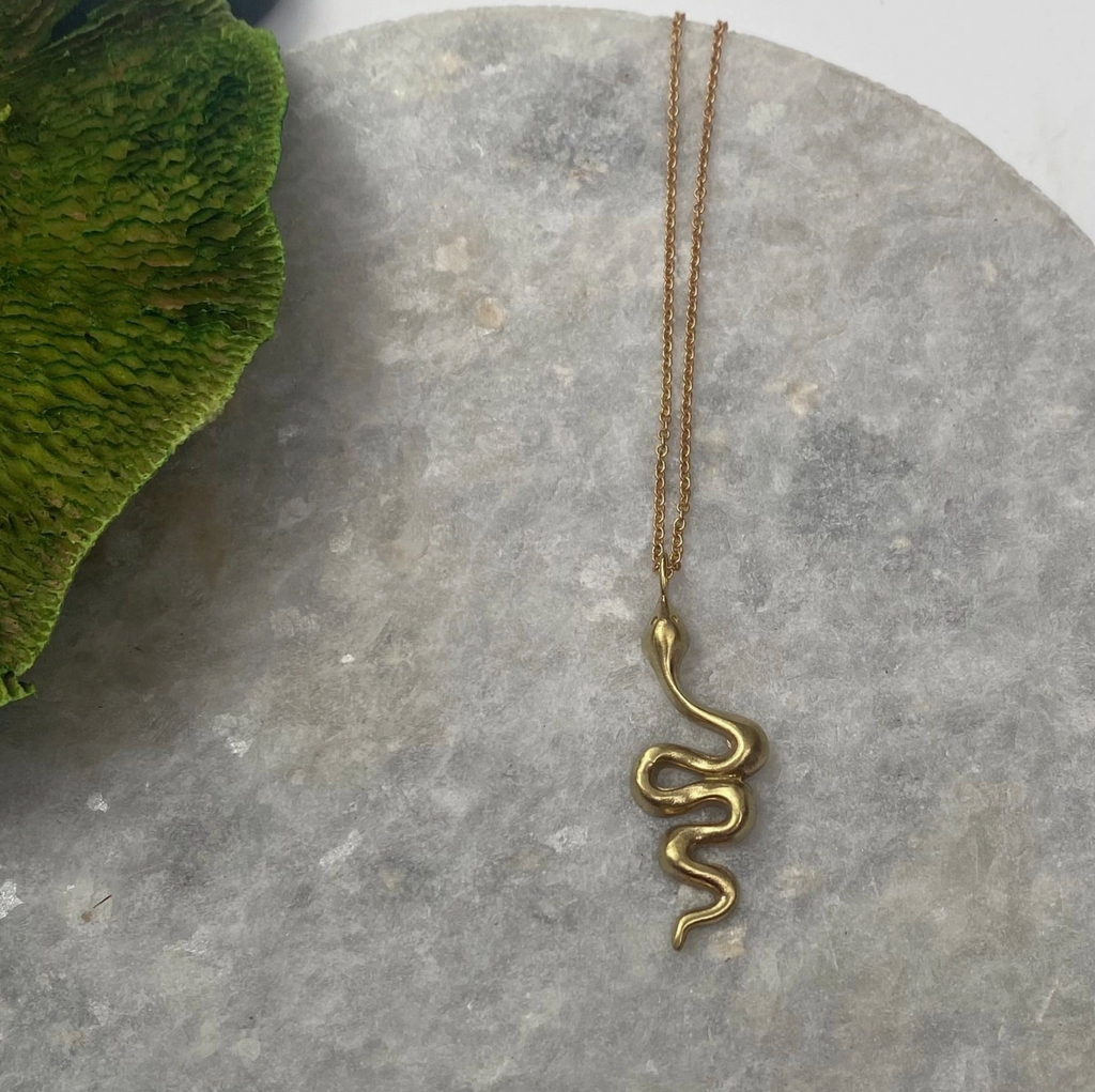 Brass Snake Necklace