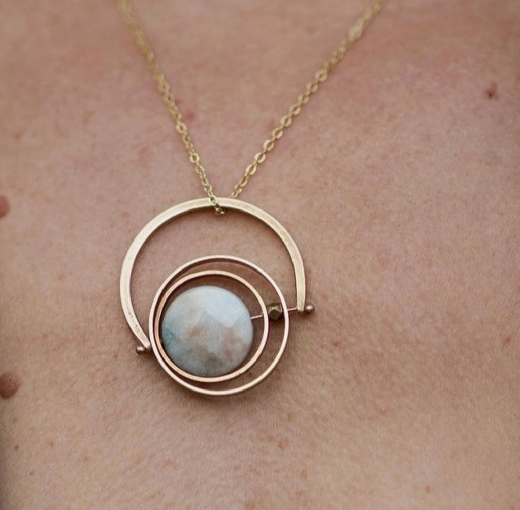 Aquamarine Kinetic Necklace