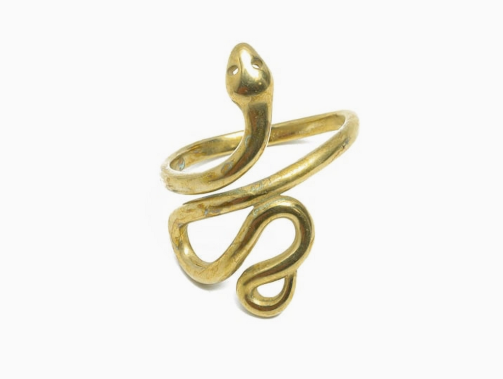Brass Snake Ring