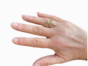 Brass Snake Ring