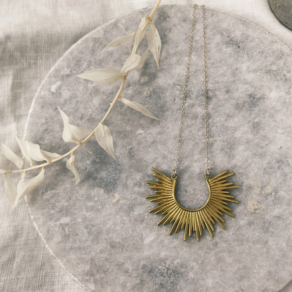 Bring The Light Brass Necklace