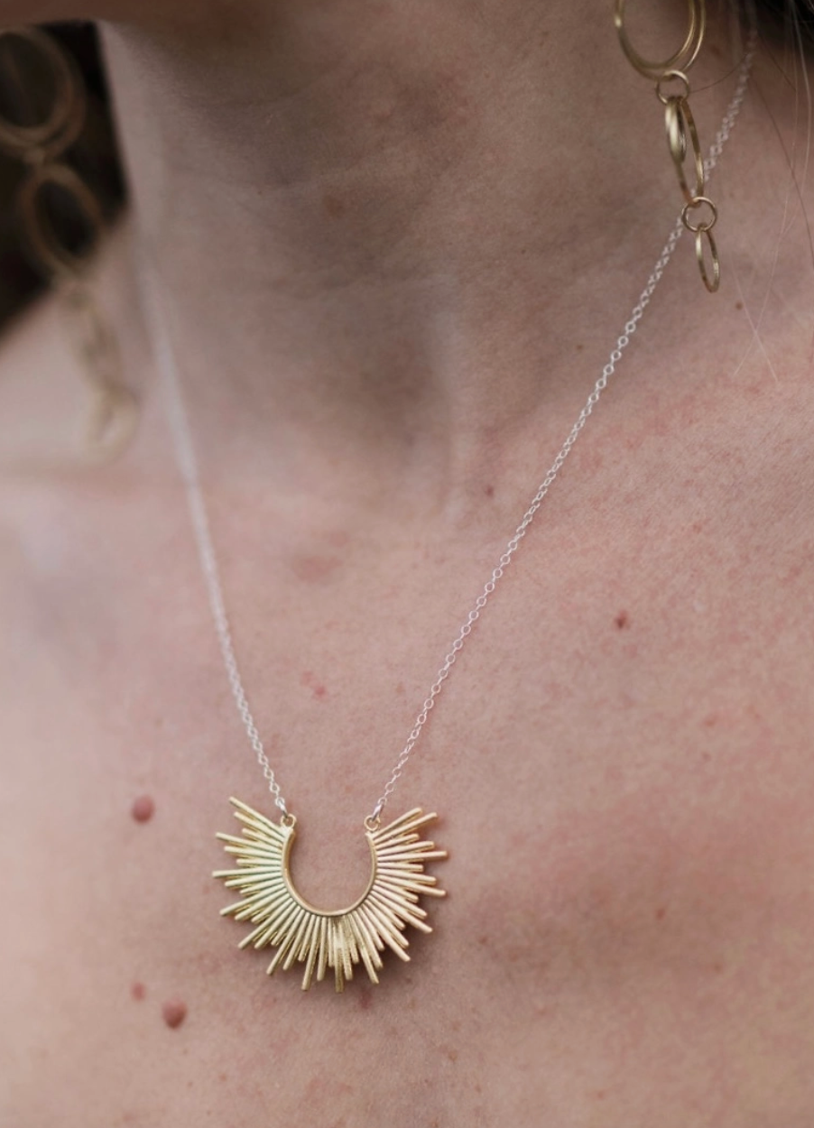 Bring The Light Brass Necklace