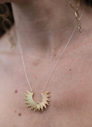 Bring The Light Brass Necklace