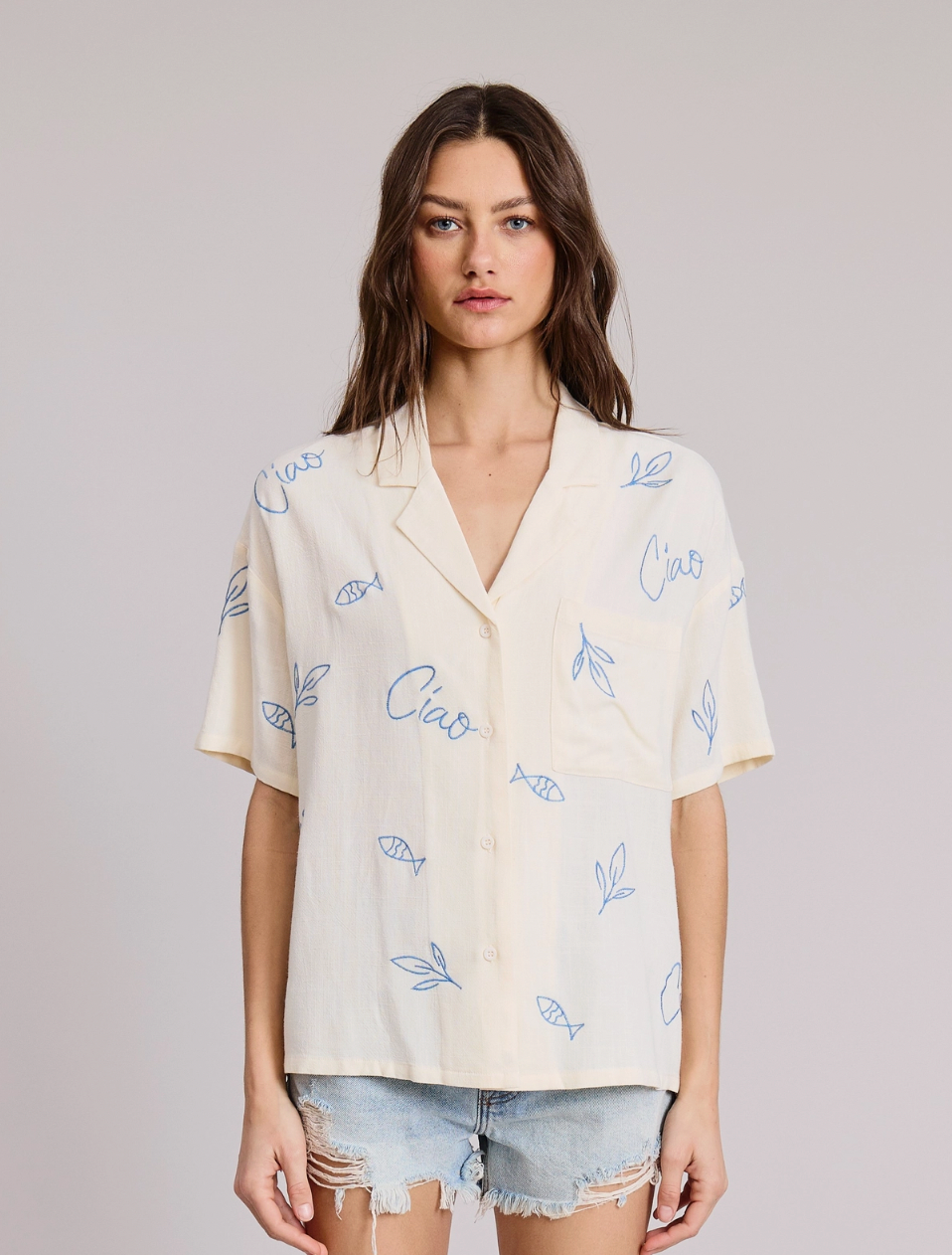 Ciao Embroidered Shirt