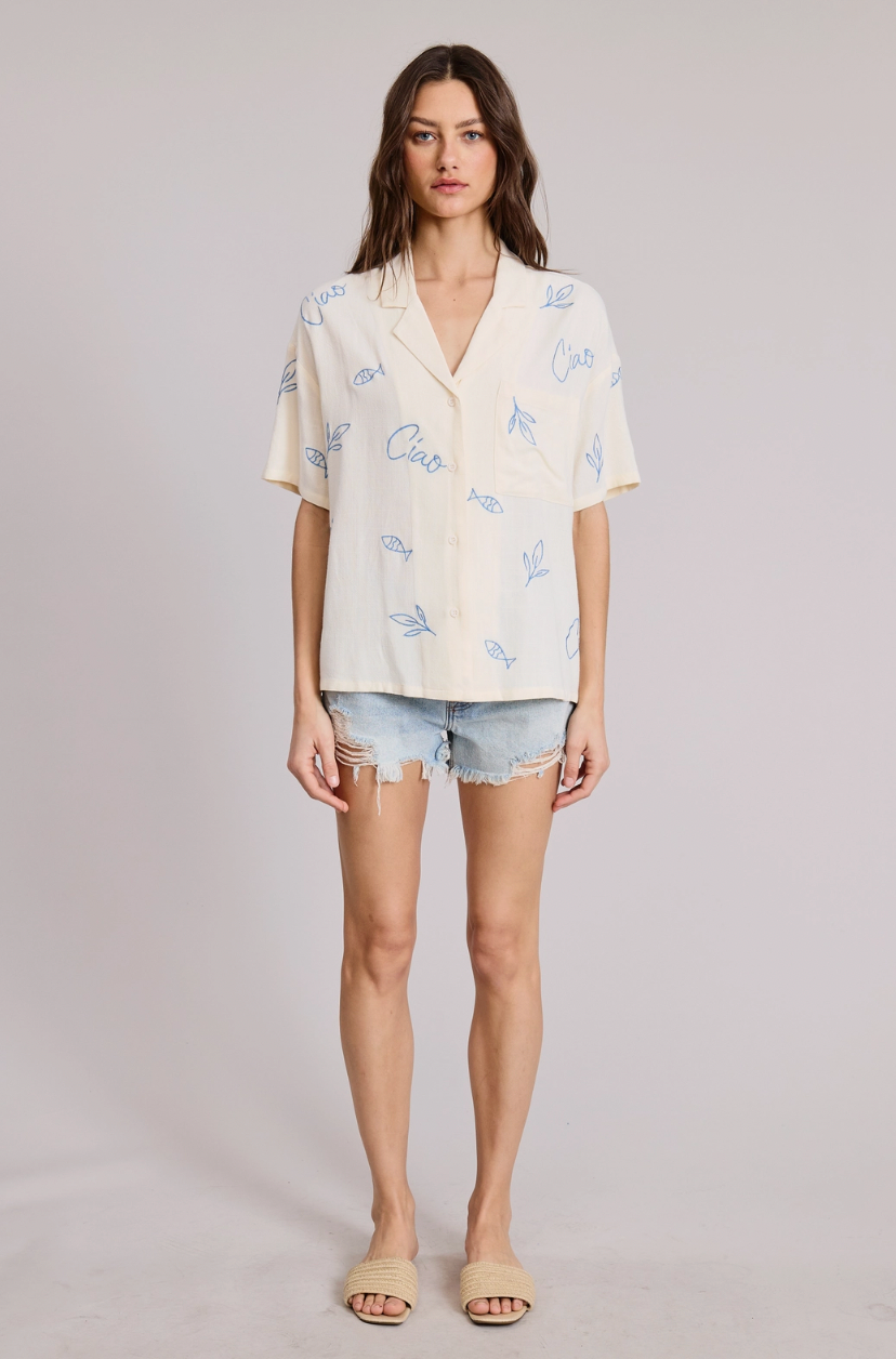 Ciao Embroidered Shirt