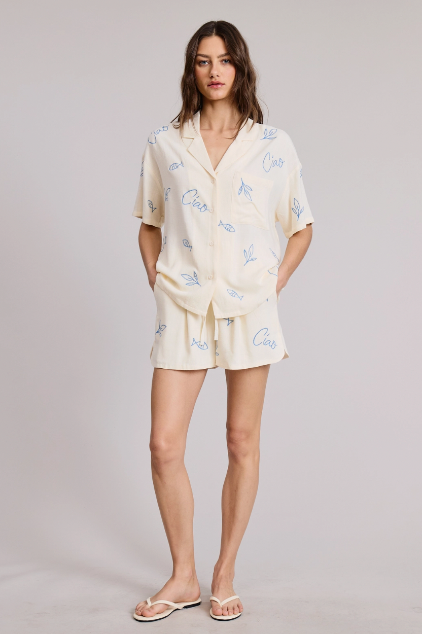 Ciao Embroidered Shirt