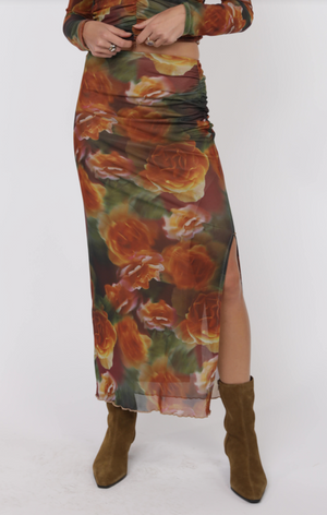 Heart Beats Mesh Skirt